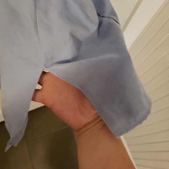 Light Blue Faux Suede Summer Dress - Picture 6 of 10